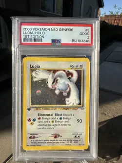 Pokemon 2000 Neo Genesis Lugia Holo 1st Edition #9 PSA 2 - Image 1