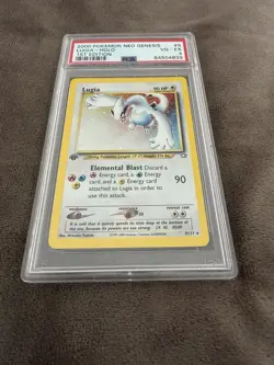 2000 Pokemon Neo Genesis #9 Lugia Holo 1st Edition PSA 4 - Image 1