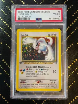 2000 Pokemon Neo Genesis 1st Edition Lugia Holo #9 PSA 4 - Image 1