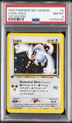 2000 POKEMON NEO GENESIS 1ST EDITION #9 LUGIA-HOLO PSA 8 - Image 1