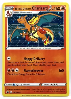 Special Delivery Charizard SWSH075 SWSH Sword & Shield Pokemon Promo Holo LP - Image 1