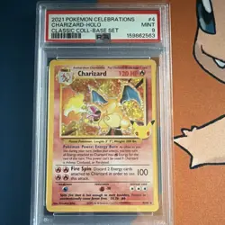 2021 Pokemon TCG Celebrations Classic Collection Charizard 4/102 Holo PSA 9 - Image 1