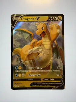 Dragonite V 049/078 Holo V Rare Pokemon GO Pokemon Holo NM - Image 1