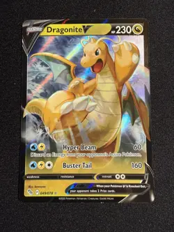 Pokemon TCG Dragonite V Pokemon Go 049/078 Holo Ultra Rare NM/M - Image 1