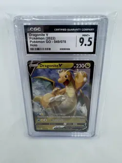 Pokemon Dragonite V 049/078 Pokemon GO Holo Ultra Rare CGC 9.5 English 2022 - Image 1