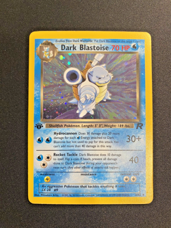 Dark Blastoise 3/82 1st Edition Team Rocket Holo Rare MP - Pokemon Card - Image 1