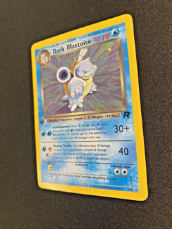 Dark Blastoise 3/82 1st Edition Team Rocket Holo Rare MP - Pokemon Card - Image 3