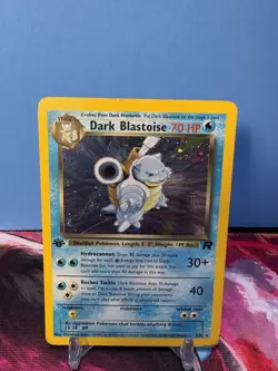 Dark Blastoise Team Rocket 3/82 Holo 1st Edition Holo Rare Pokemon TCG - Image 1