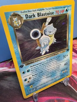 Dark Blastoise Team Rocket 3/82 Holo 1st Edition Holo Rare Pokemon TCG - Image 3