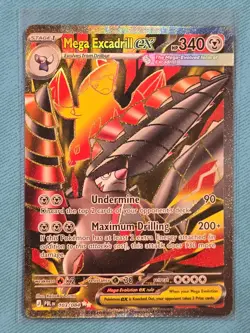 Mega Excadrill ex 103/084 Pitch Black Full Art Ultra Rare Pokemon TCG English NM - Image 1
