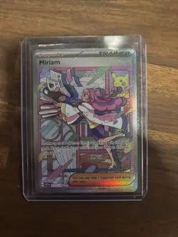 Pokemon TCG Miriam Trainer Full Art Holo Scarlet & Violet Base Set - Image 1