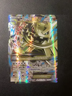 Pokemon Card TCG M Steelix EX (Full Art) 109/114 XY - Steam Siege Holo MP - Image 1