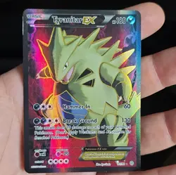 Pokemon TCG Tyranitar-EX Holo Full Art Ultra Rare Card Ancient Origins 91/98 - Image 1