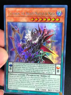 YUGIOH MISPRINT SECRET NAME! ENDYMION THE MIGHTY MASTER OF MAGIC SR08-EN001 1ST - Image 1