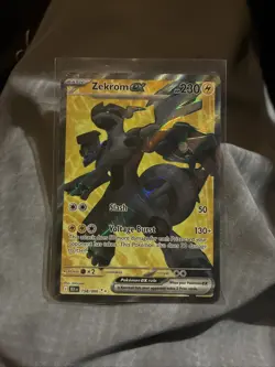 Pokemon TCG Zekrom EX 158/086 Scarlet Violet Black Bolt Ultra Rare Full Art - Image 1