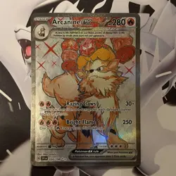 Arcanine ex 224/198 Scarlet & Violet Base (SV1) NM Full Art Pokemon Card - Image 1