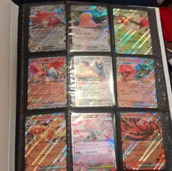 Pokemon TCG Scarlet & Violet 63-Card Binder Lot Foil Promos Blaziken ex - Image 2