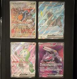 Pokemon TCG Black Bolt Holo 4-Card Lot Kyurem EX Meloetta EX Karrablast IR - Image 1