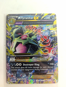 M Tyranitar-EX 43/98 XY Ancient Origins Ultra Rare Holo Pokemon TCG Card English - Image 1