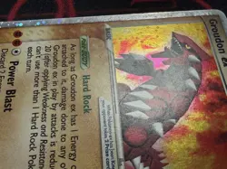 Pokemon Groudon TCG Holo Card Crystal Guardians 93/100 EX MP - Image 3