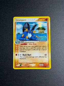 Pokemon TCG Swampert 27/100 EX Crystal Guardians Reverse Holo English - Image 2