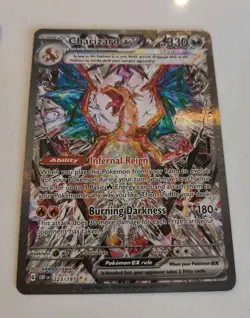 Pokemon TCG Charizard EX Card Obsidian Flames. 223/197. Holo. 2023 - Image 1