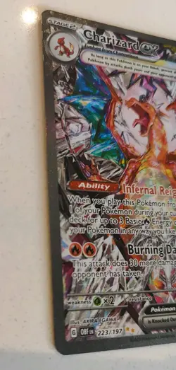 Pokemon TCG Charizard EX Card Obsidian Flames. 223/197. Holo. 2023 - Image 5