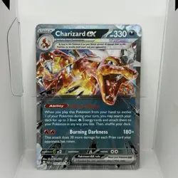 Pokemon TCG Paldean Fates Charizard EX Double Rare Holo Card 54/91 - Image 1