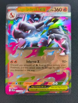 Pokemon Mega-Charizard-EX Holo Rare TCG Card 13/94 - Image 1