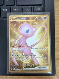 Pokemon Mew EX 205/165 Scarlet & Violet 151 Gold Secret Rare Card English TCG - Image 1