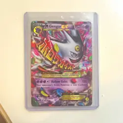 Pokemon TCG M Gengar EX XY166 XY Mega EX Full Art Holo English Promo - Image 1