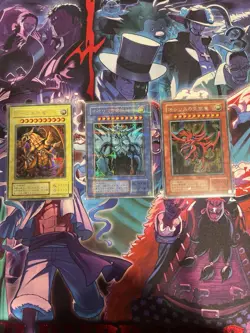 Yu-Gi-Oh Egyptian Gods Obelisk Slifer Ra G4 Set Japanese GBA Promos NM - Image 1
