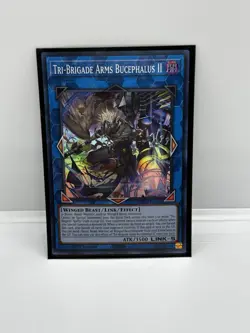 Yugioh Tri-Brigade Arms Bucephalus II PHHY-EN048 Super Rare 1st Edition NM/MINT - Image 1