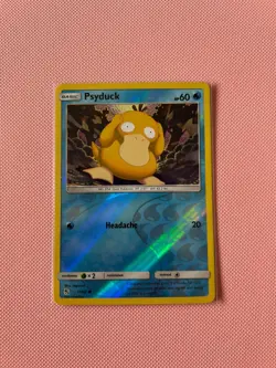 Pokemon TCG Psyduck Hidden Fates 11/68 Reverse Holo Common Card - Image 1