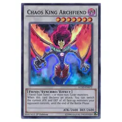 LC5D-EN072 Chaos King Archfiend Super Rare 1st Edition Near Mint YuGiOh TCG - Image 1