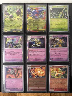 Pokemon TCG Binder Bundle 31 ex 3 V 2 VMAX 1 GX 35 Holo Reverse Holo Cards - Image 5