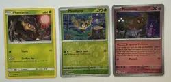 Phantump 3 Card Lot ~Cute cards~ Pokemon TCG - Mimikyu Cameo - 2 Reverse Holos - Image 1