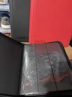 Vault X 12 Pocket Trading Card Zip Binder Bundle Lot Red Black THREE Pokemon 151 - Image 2