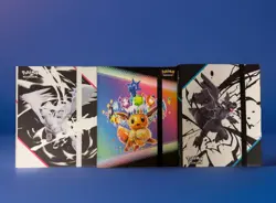 Pokemon Prismatic Evolutions Black & White Set Of 3 Binder BUNDLE LOT Brand New! - Image 1