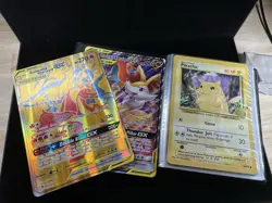 Pokemon TCG Jumbo Card Lot with binder Over 20+ Cards - Image 1
