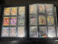 Pokemon Collection Binder Lot 385 Cards - Image 1