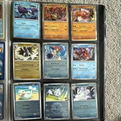 Pokemon TCG Binder Page Lot: Get all cards. All in mint condition and real - Image 1