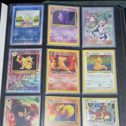 Pokemon TCG Team Rocket 1st Edition Foil 3-Card Lot in Binder, English - Image 1
