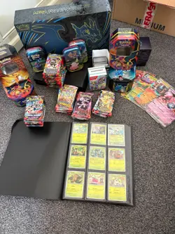 Pokemon TCG XY Mixed Lot: Mega Charizard EX Ultra Premium, Binder & Tins - Image 1