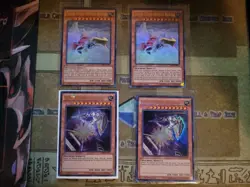 YUGIOH 2X NIGHT EXPRESS KNIGHT + 2X SNOW PLOW HUSTLE RUSTLE DRL3 ULTRA 1ST ED NM - Image 1