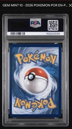 Pokemon 2026 English Me03 Perfect Order Meowth ex 121/088 SIR Holo PSA 10 - Image 2