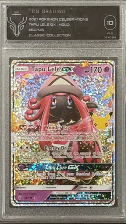 POKEMON TAPU LELE GX 60 CELEBRATIONS CLASSIC COLLECTION 2021 TCG 10 PSA 10 - Image 1