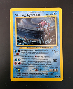 Pokemon TCG Shining Gyarados 65/64 Neo Revelation Secret Rare Holo English LP - Image 1
