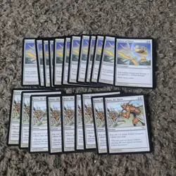 MTG 6 Annud, 12 Sphere of Puity & 9 Raise the Alarm Mirrodin 21 card set NM - Image 1