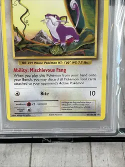 2016 POKEMON XY EVOLUTIONS #66 RATTATA PSA 9 - Image 3